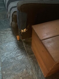 Old torn furniture