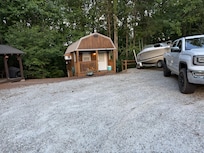Parking and cabin