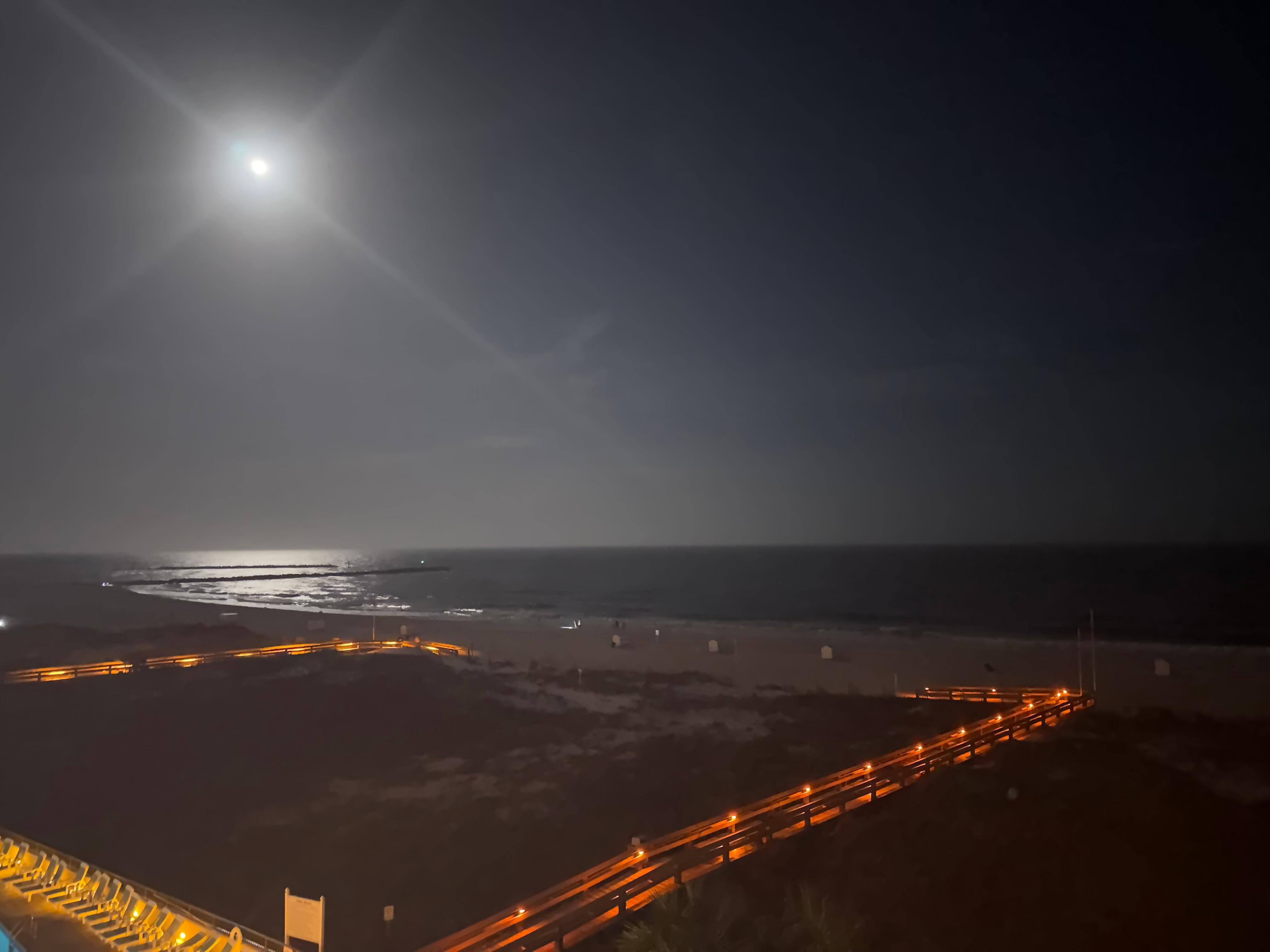 Nighttime view 