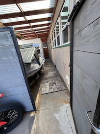 Not private w/another unit and a lot of owner storage.