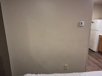 Had to wipe down wall had stuff smeared streaked on it.