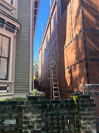 Rental on left/construction on right