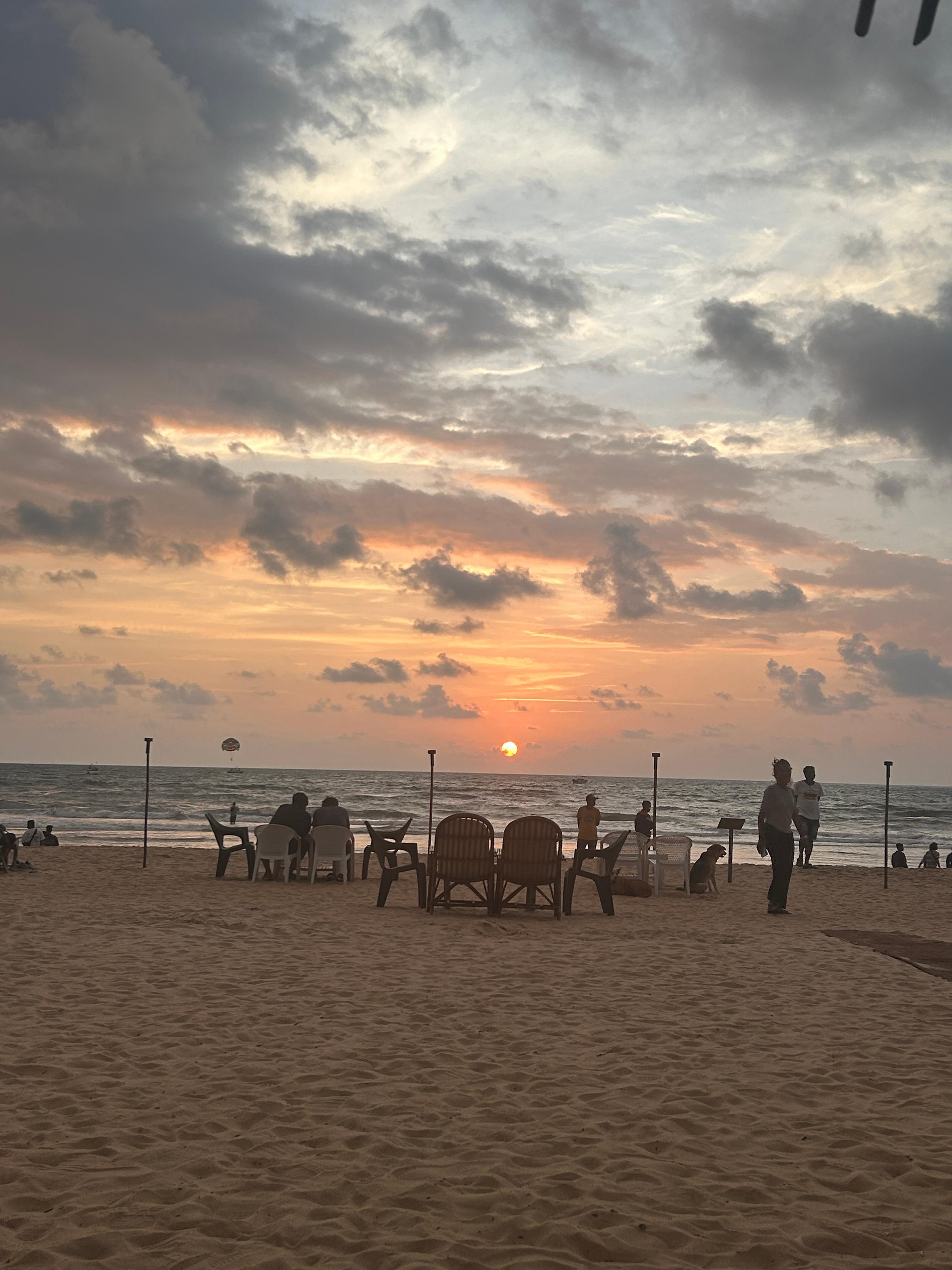 夕日が綺麗でした。
