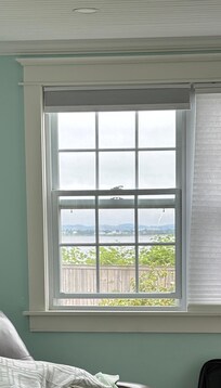 View from the bed, while drinking my morning tea.