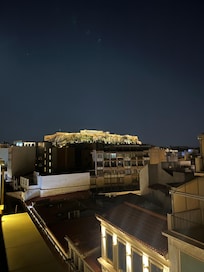 View from the balcony at night