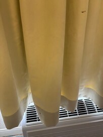 Stains on curtains