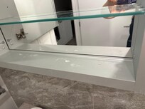 Dirty bathroom cabinet