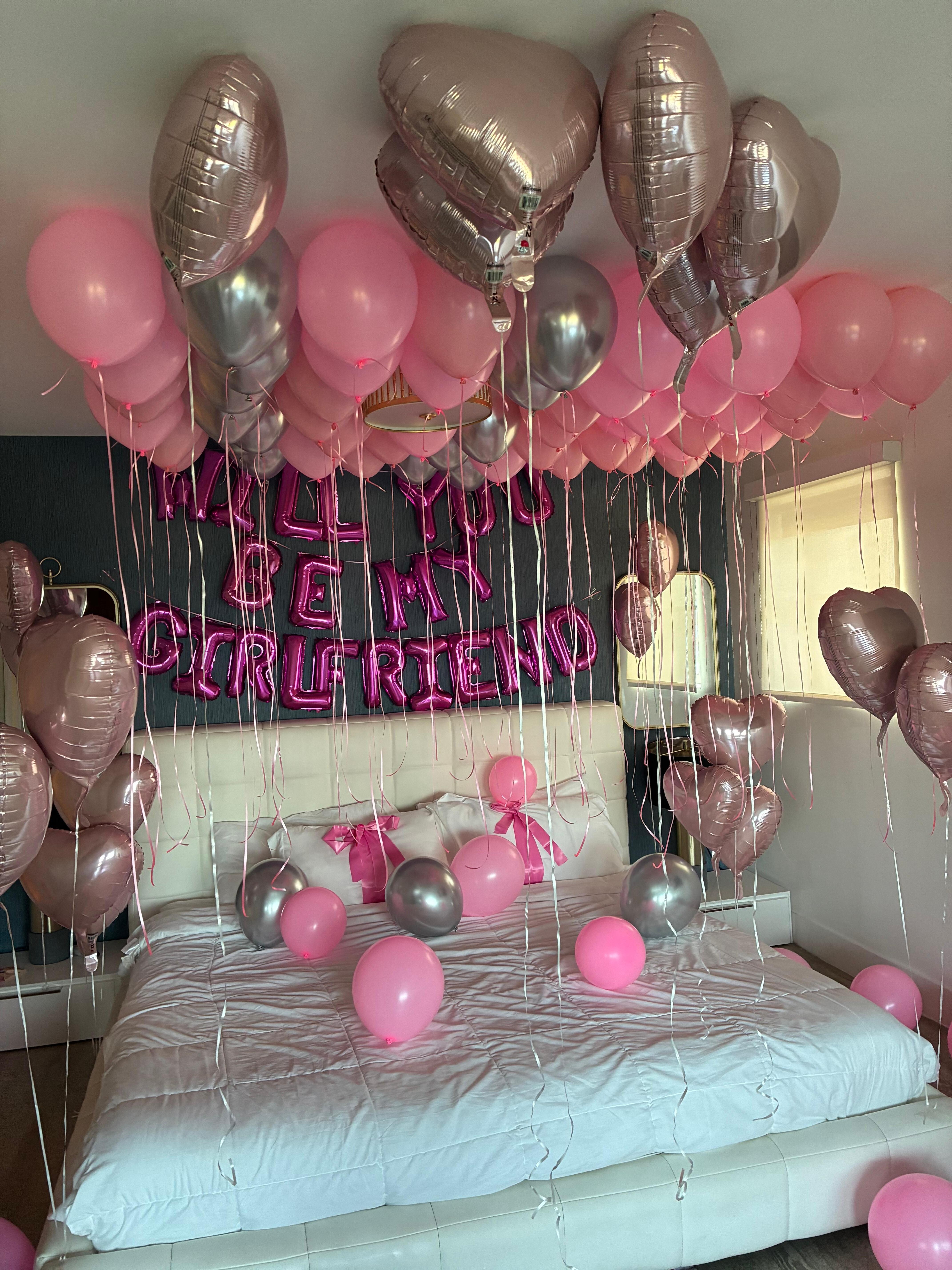 This was made for someone’s special birthday was paid separately but the room locked beautifully! 