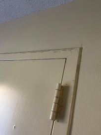 Mold and dirt on the front door