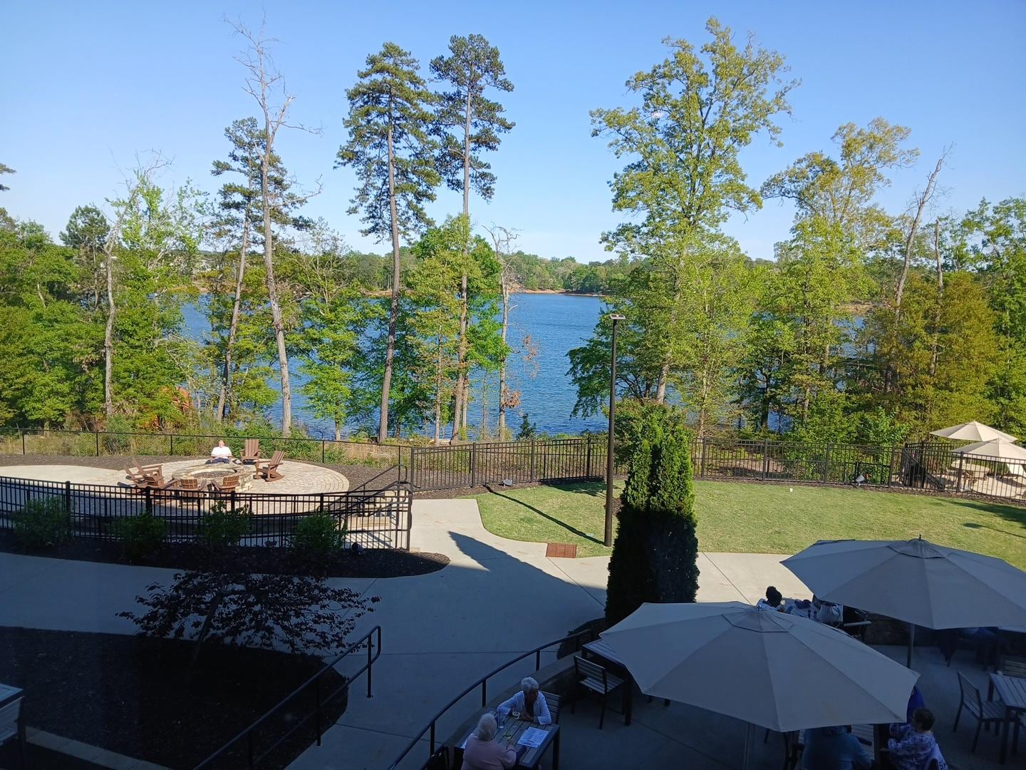 View from restaurant and rooms.