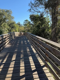 Walking path across the road