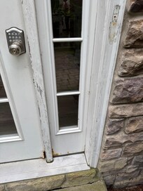 Front door- main lock broken.
