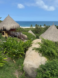 Udsigten fra vores hytte