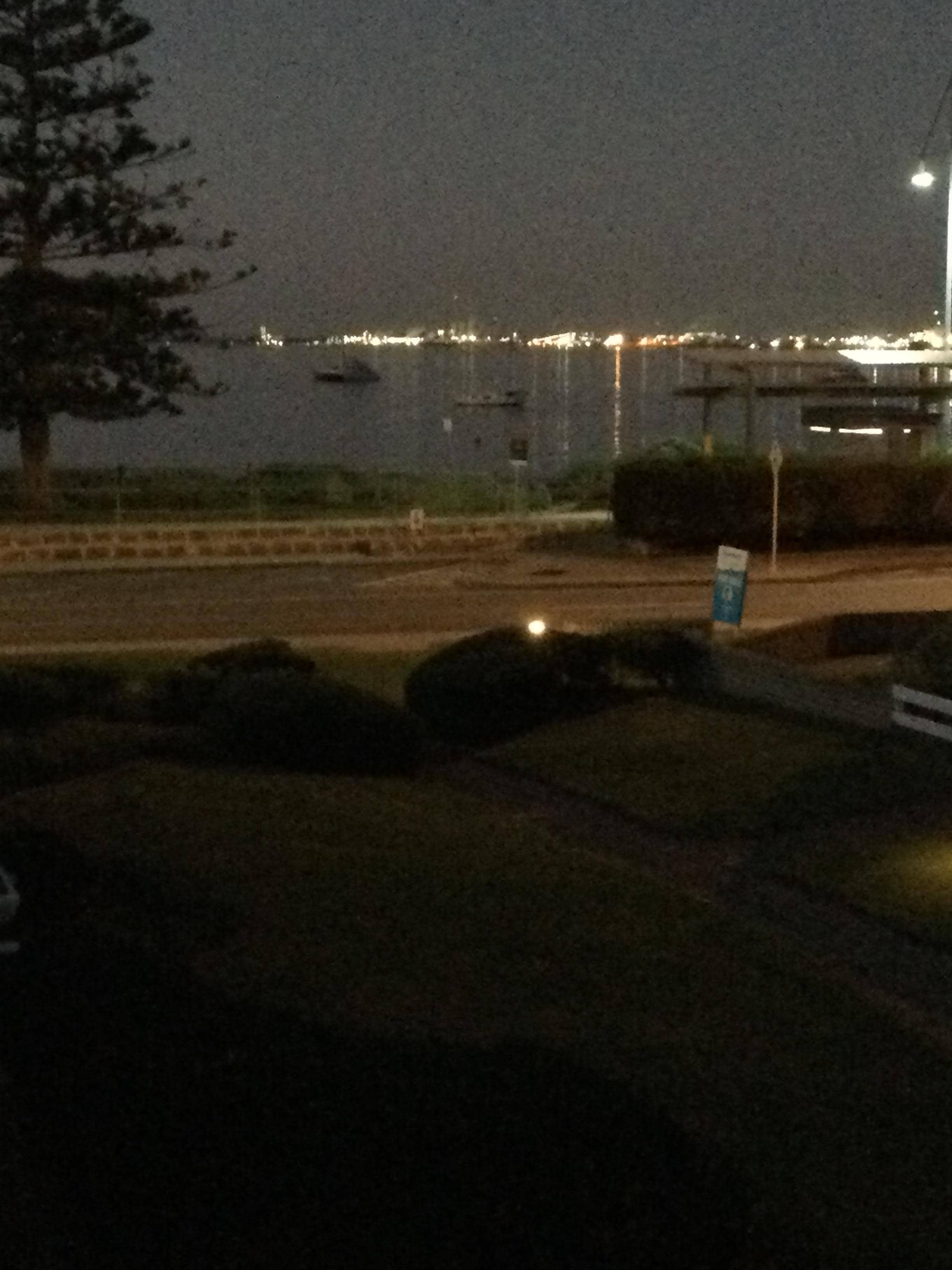 Night view taken from our apartment.