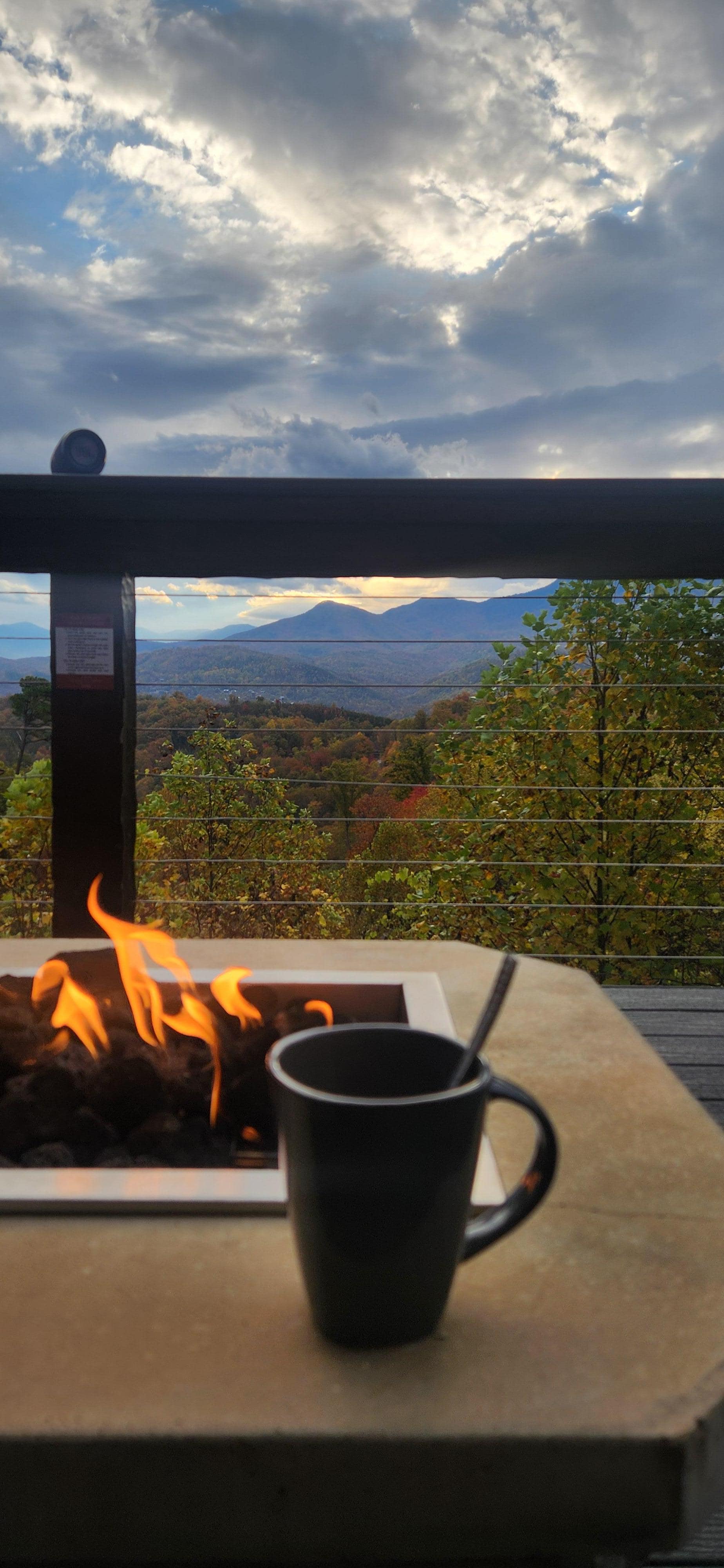 Perfect spot for morning coffee