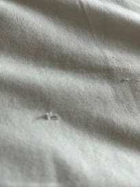 Torn sheets that didn’t fit the bed