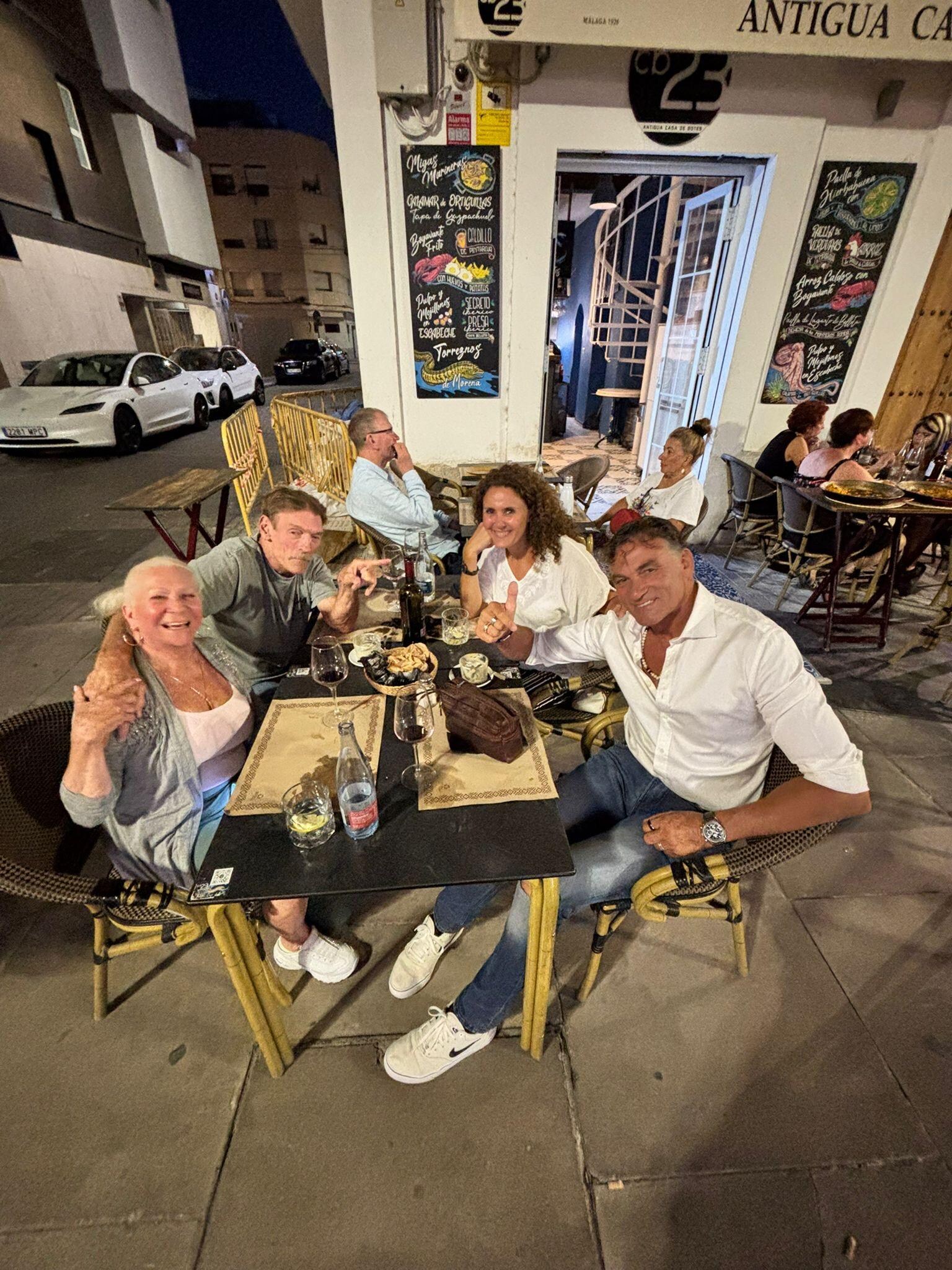 Dinner with friends in Malaga