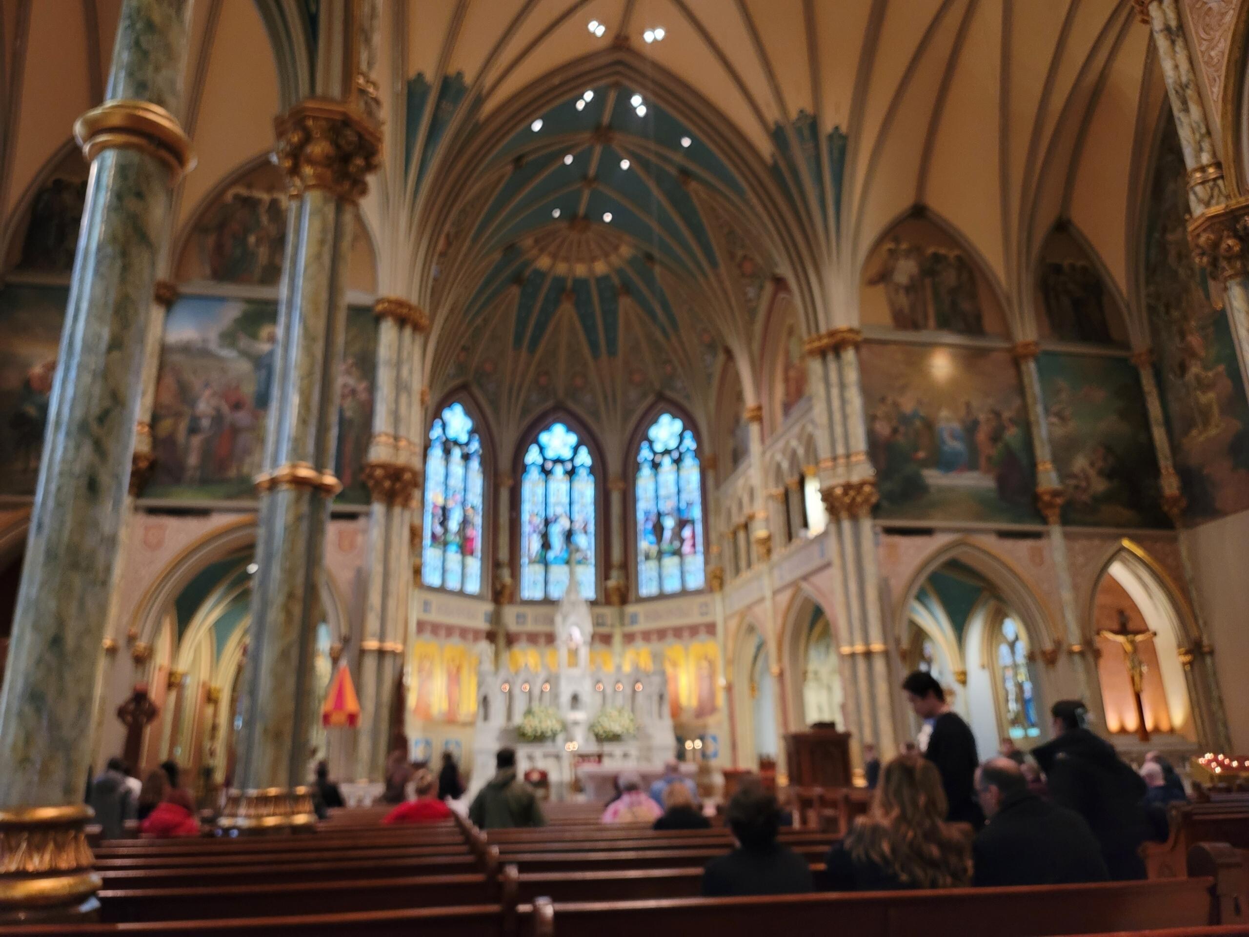 The Cathedral Basilica of St John the Baptist. We went to this historic church for Sunday mass.