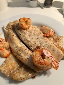 Fish from the Tuesday street market and cooked in room kitchen.