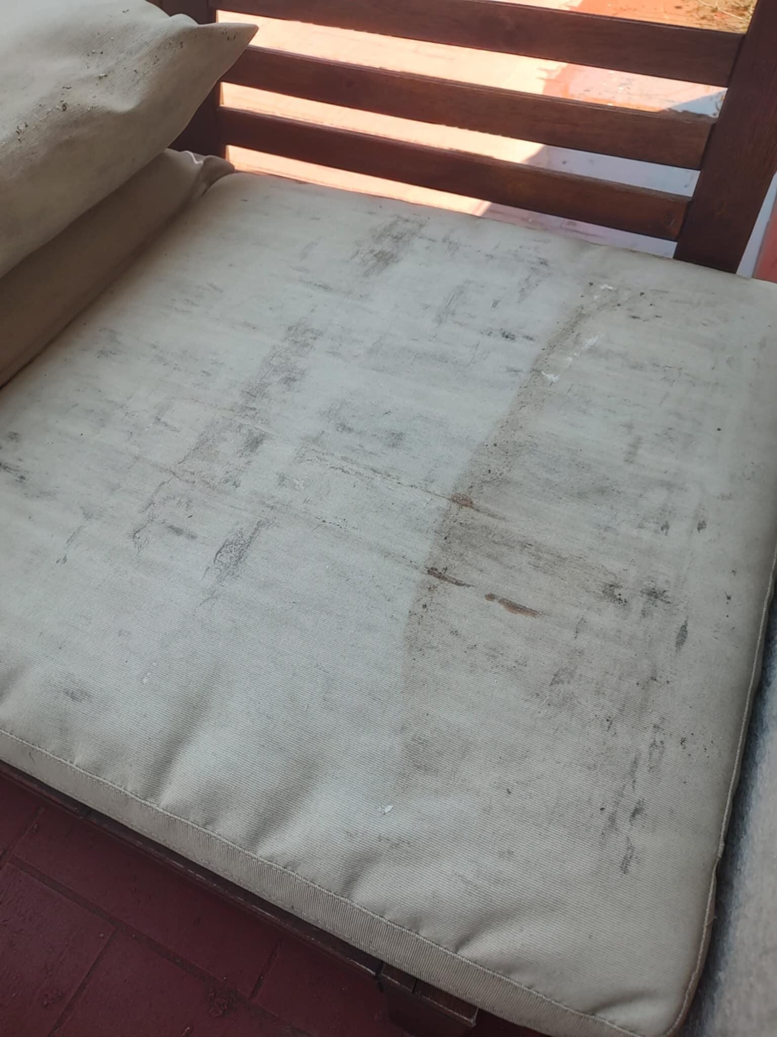 All of the cushions not fit for use.
