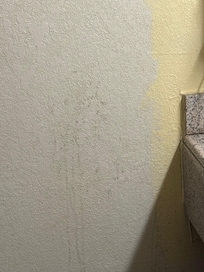 Wall filthy everywhere