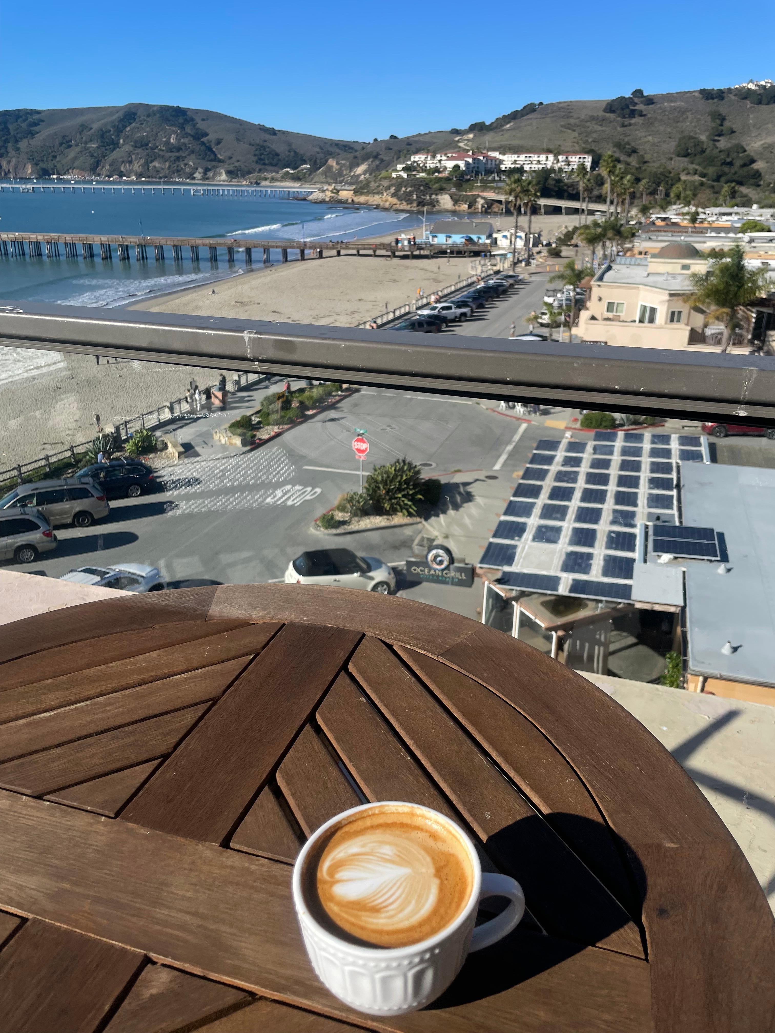 Rooftop view and breakfast