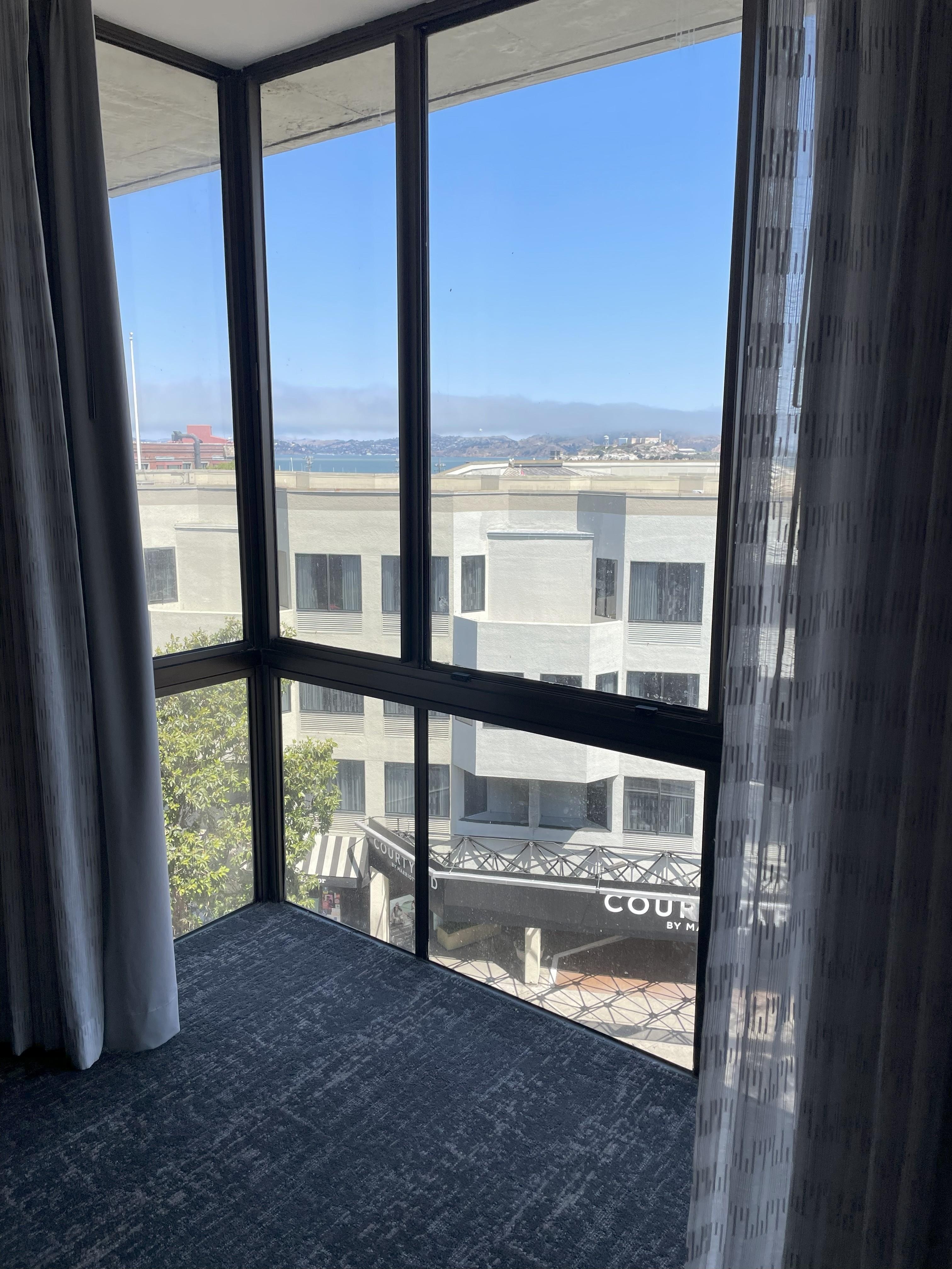 Built in balcony.