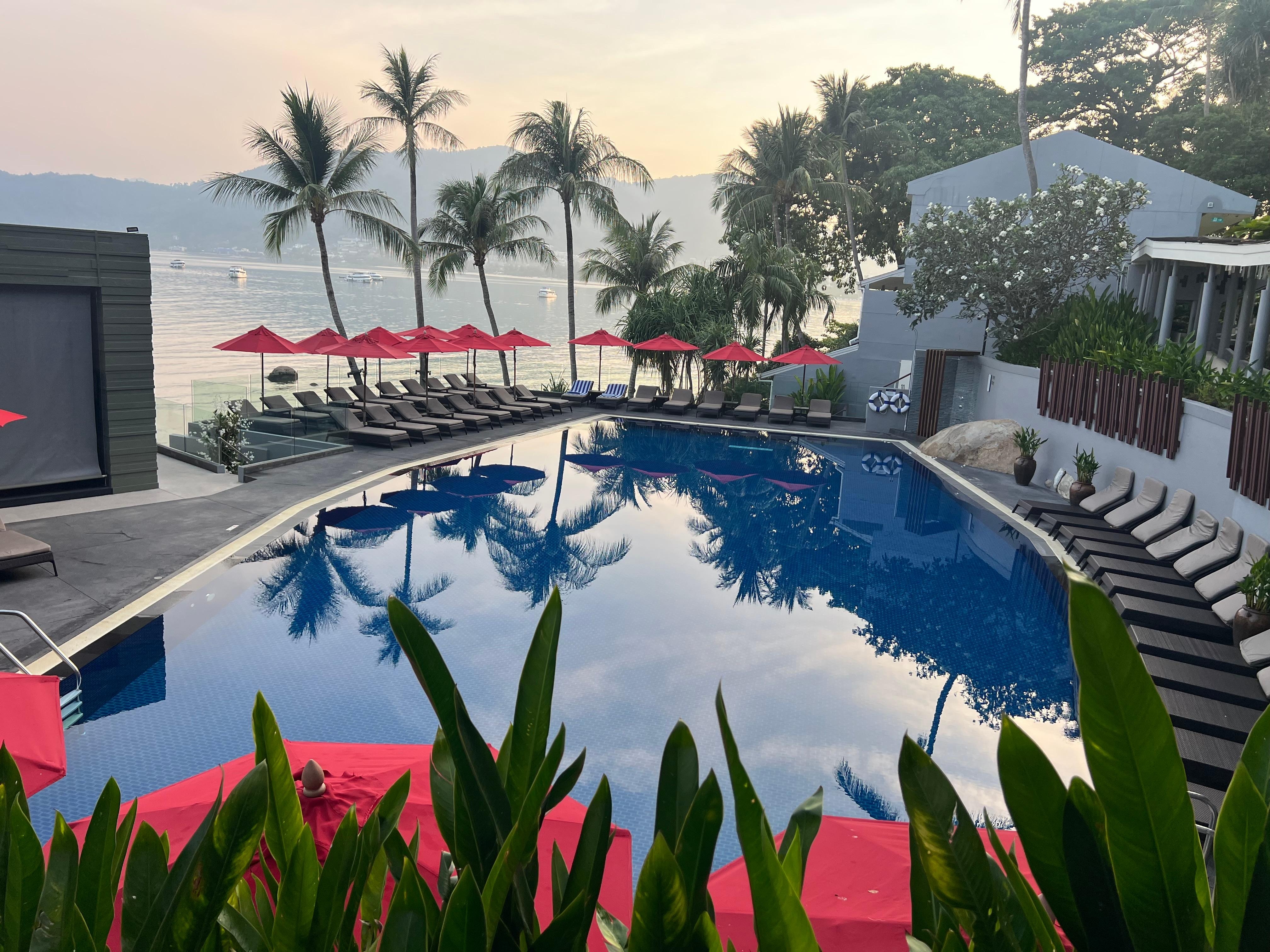 One of the 2 hotel pools