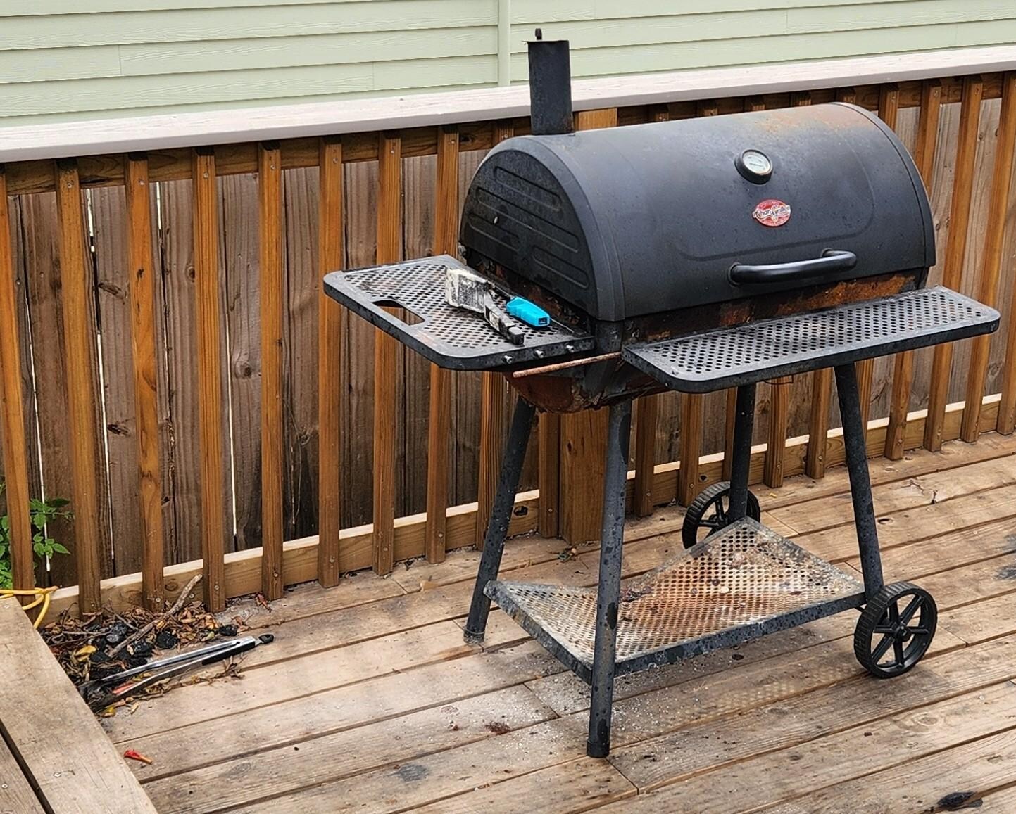 Grill was filthy / the inside was worse the outside.  We couldn't use it.  