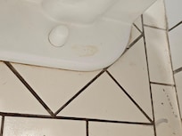 Base of toilet