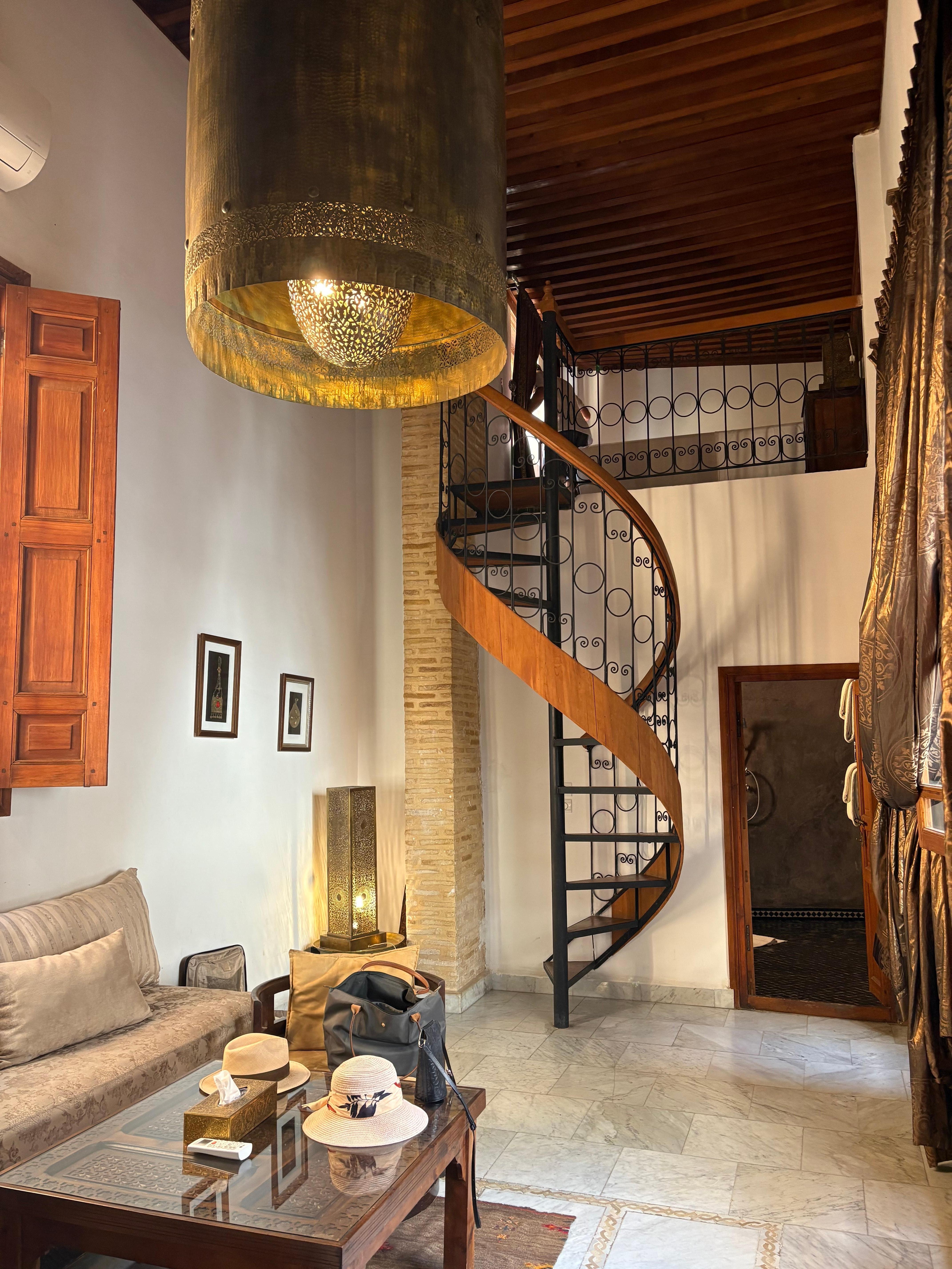 Not suitable for people with limited mobility as you need to take the spiral staircase to go to your bed.