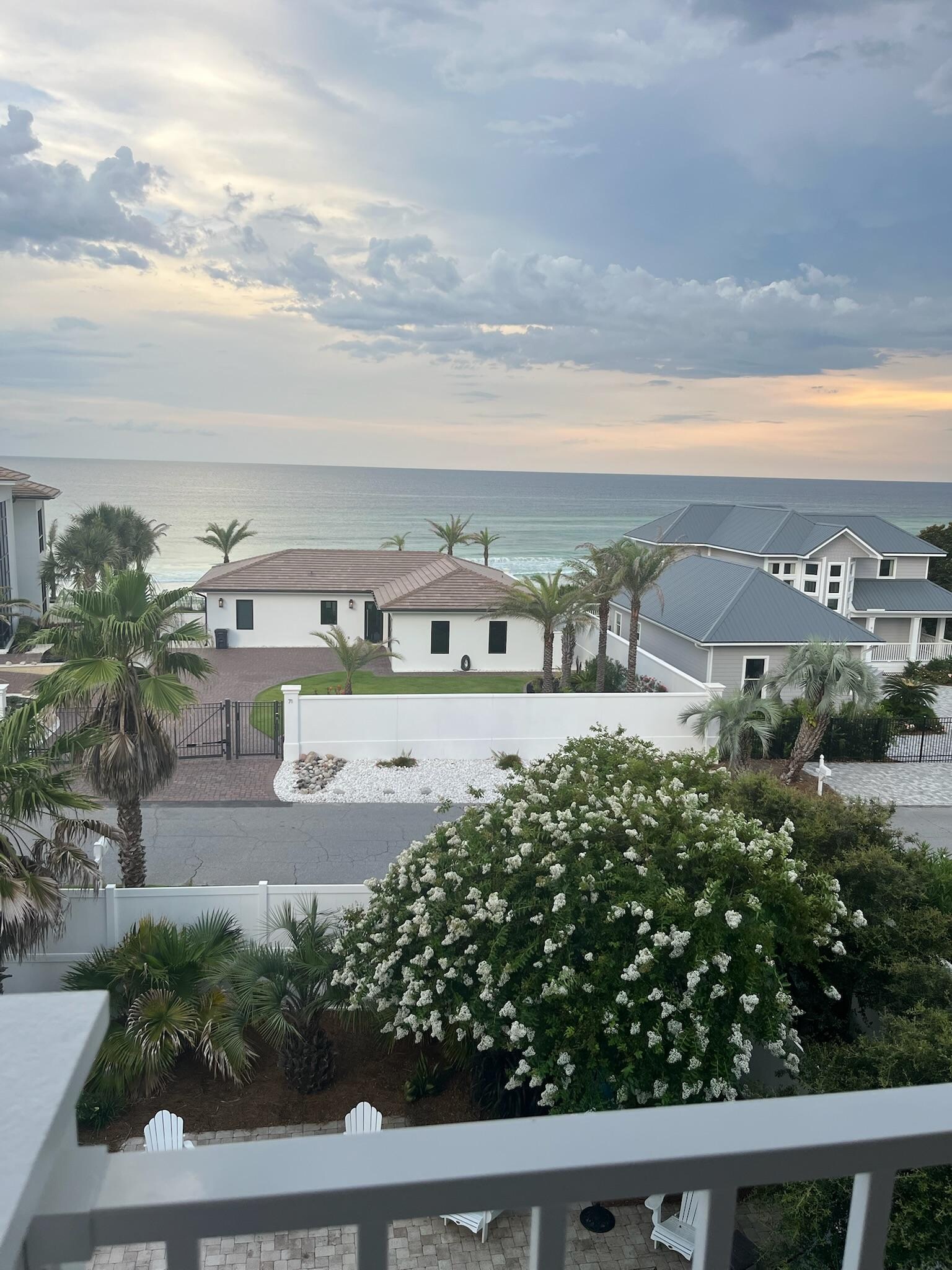 View of beach from second floor.