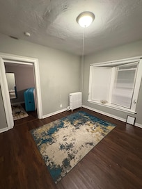 No couch, no TV, no bed