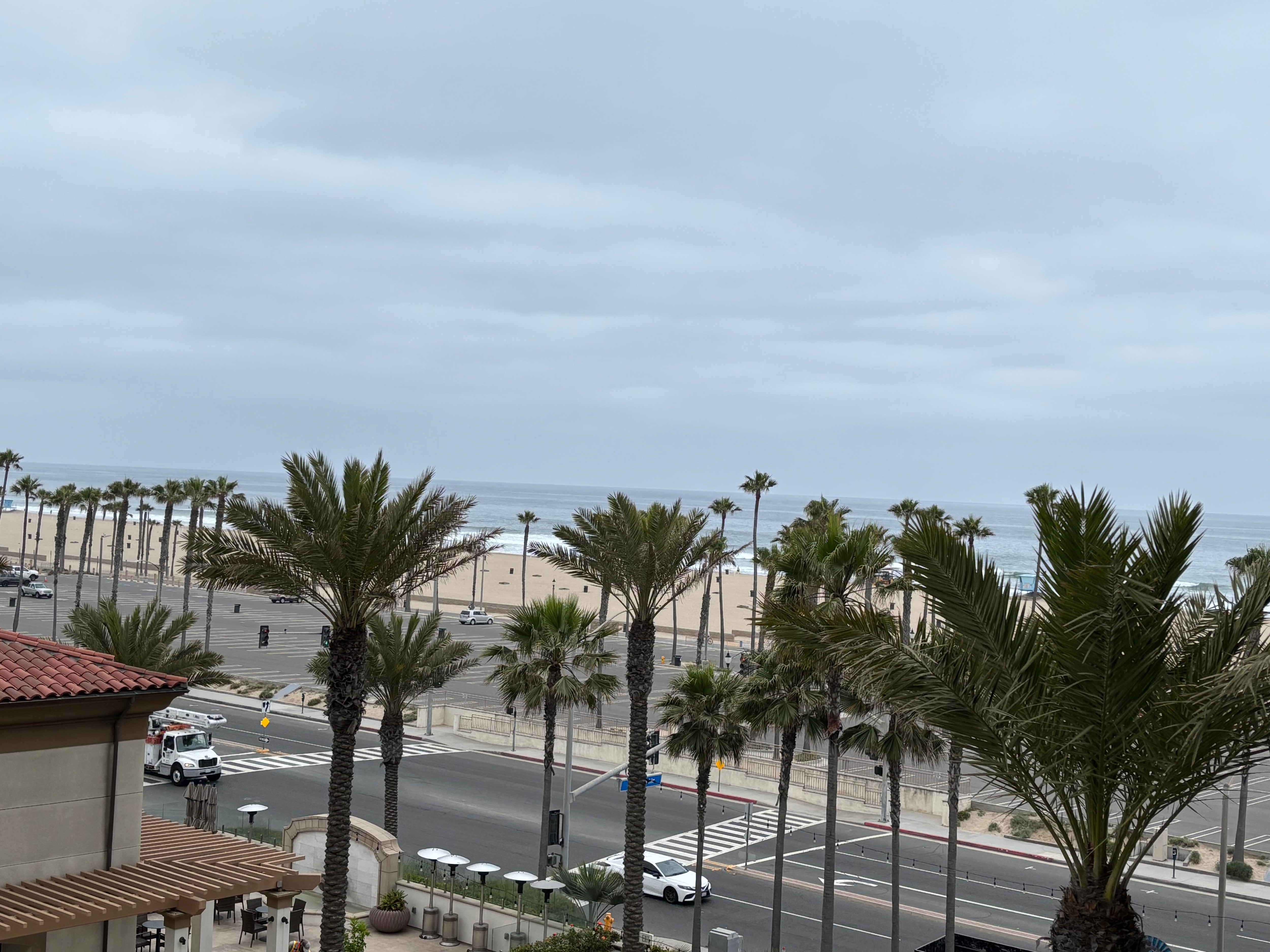 Morning view, walking distance from beach.