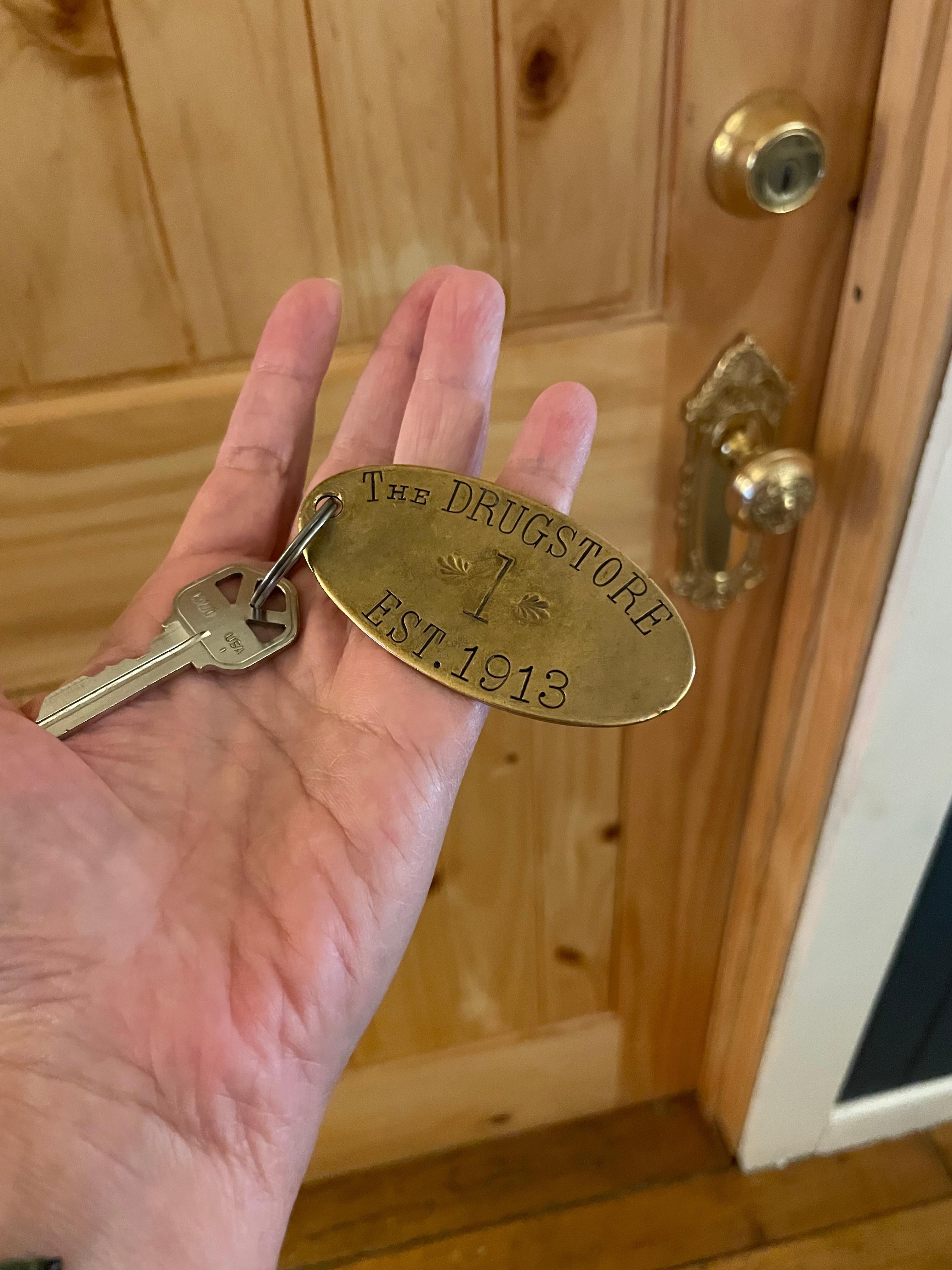 A “real” key. Not a newfangled key card. The stargazer room is out of this world 