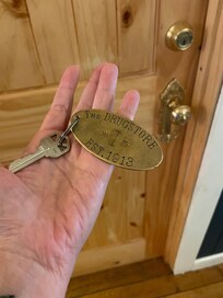 A “real” key. Not a newfangled key card. The stargazer room is out of this world