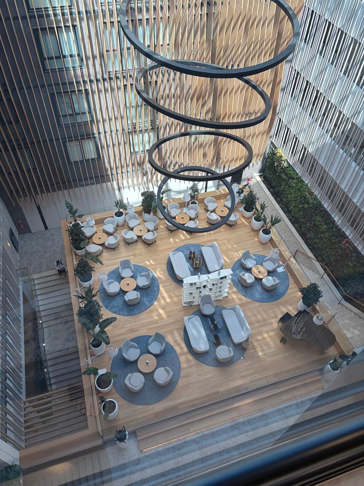 Lobby/ bar area from 7th floor 