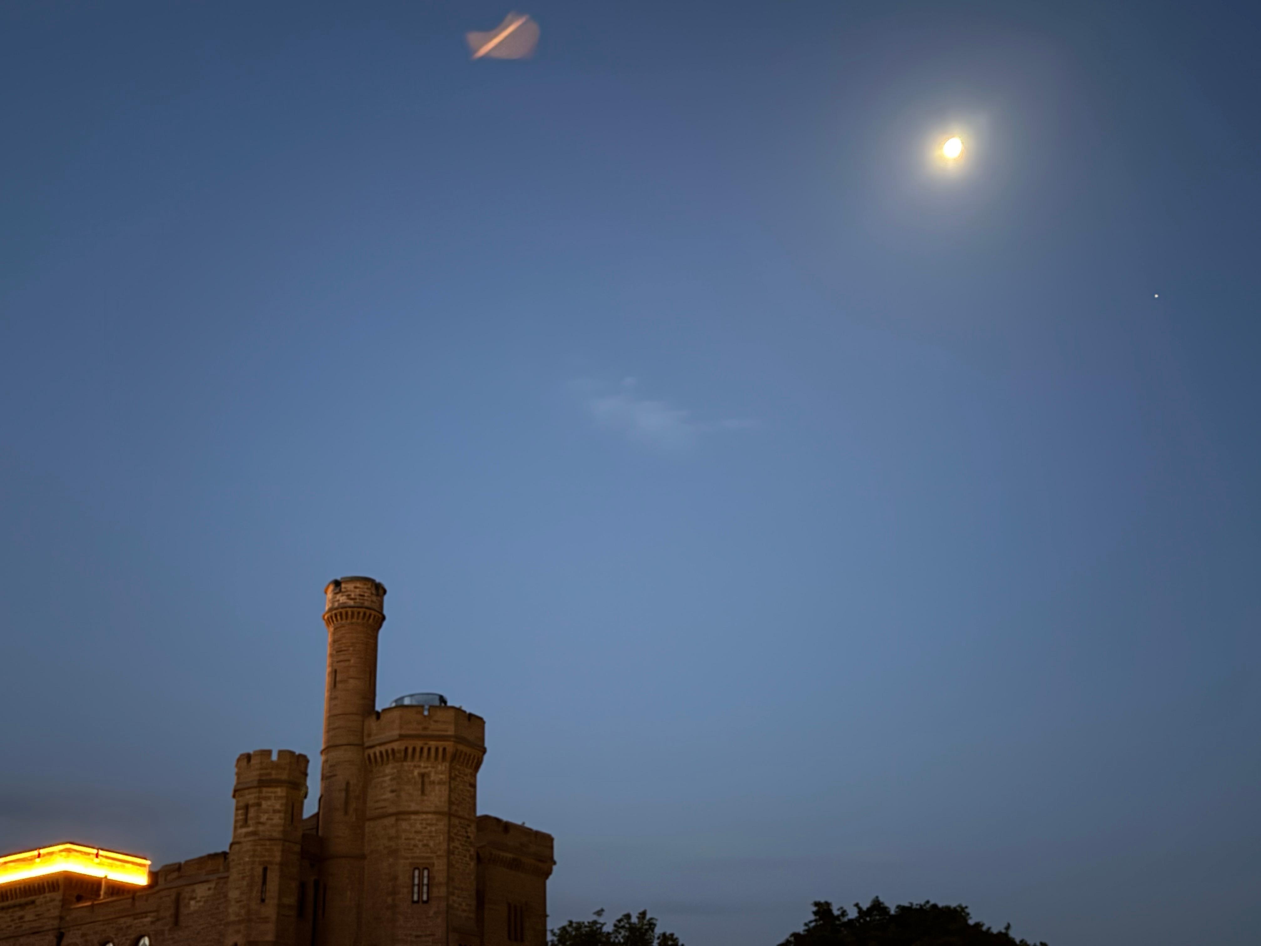 Night view from balcony