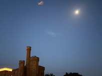 Night view from balcony