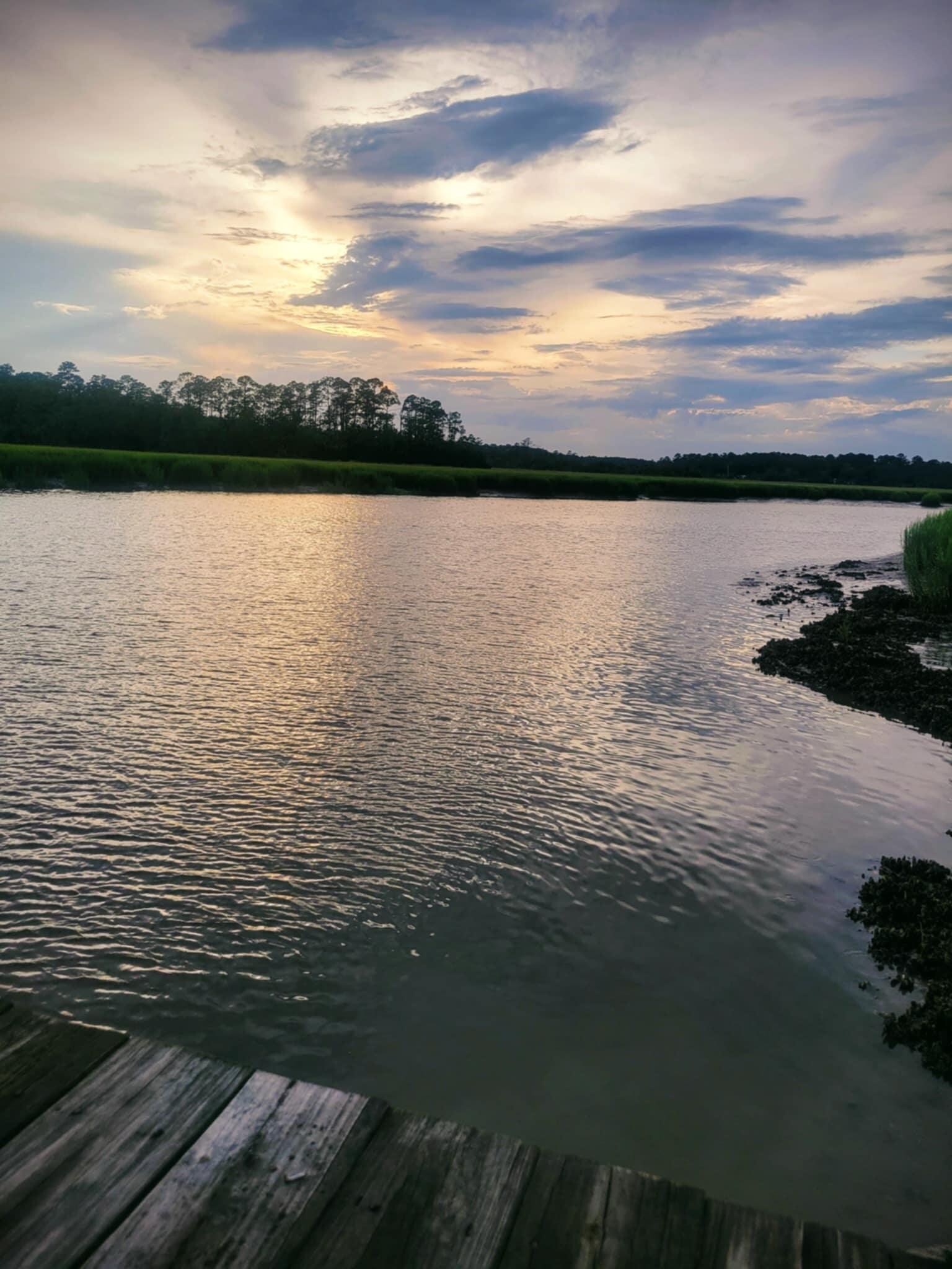 Sunset on the dock