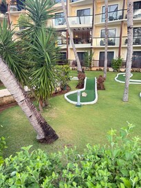 Miniature golf area