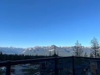 View off the deck at sunset