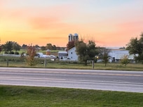 Picture taken from front door across the road from the house.