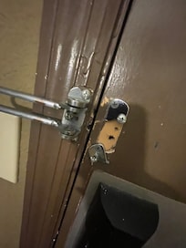 Broken latch on the door so no sense of security