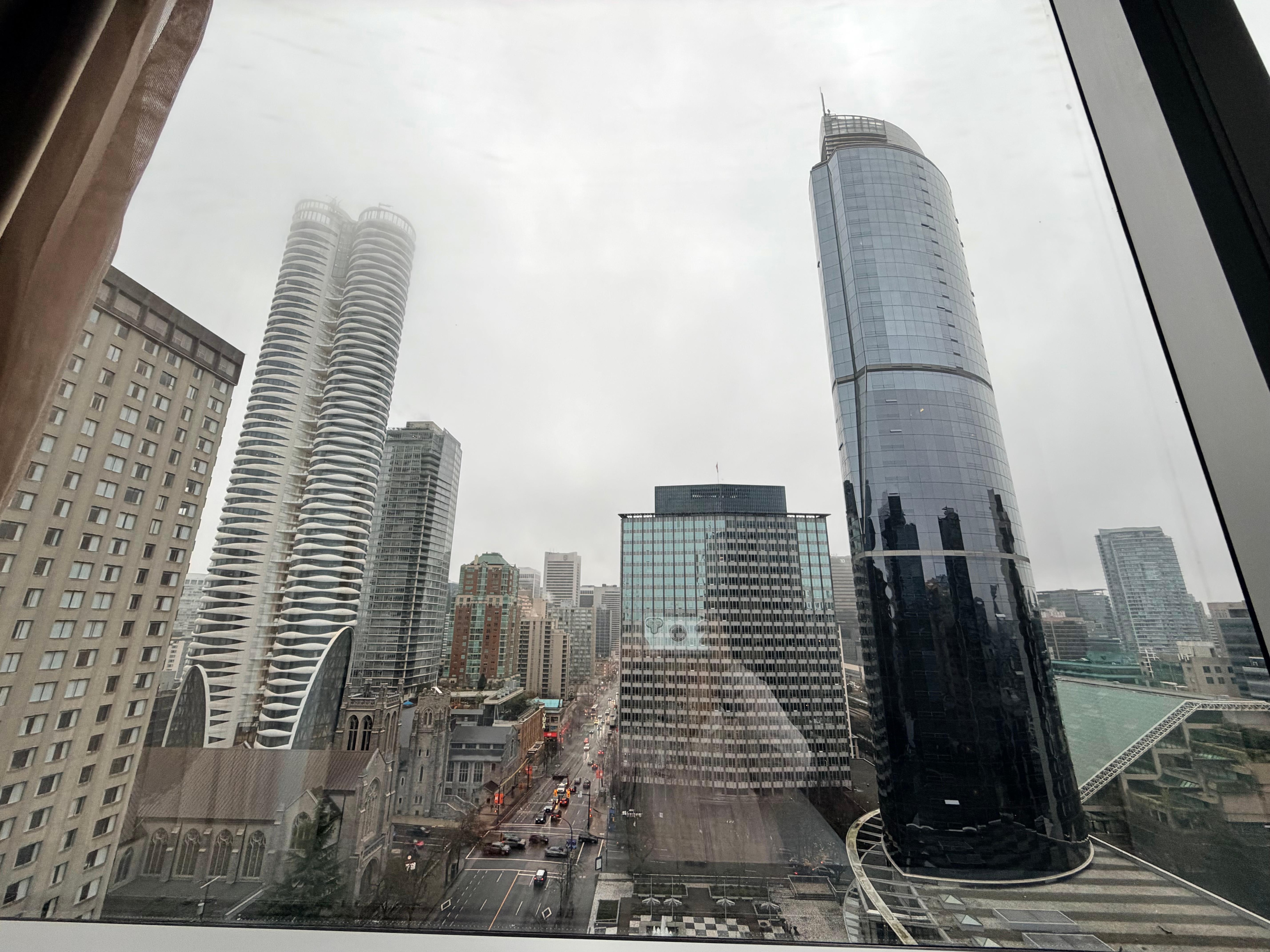  View from our 18th floor room.