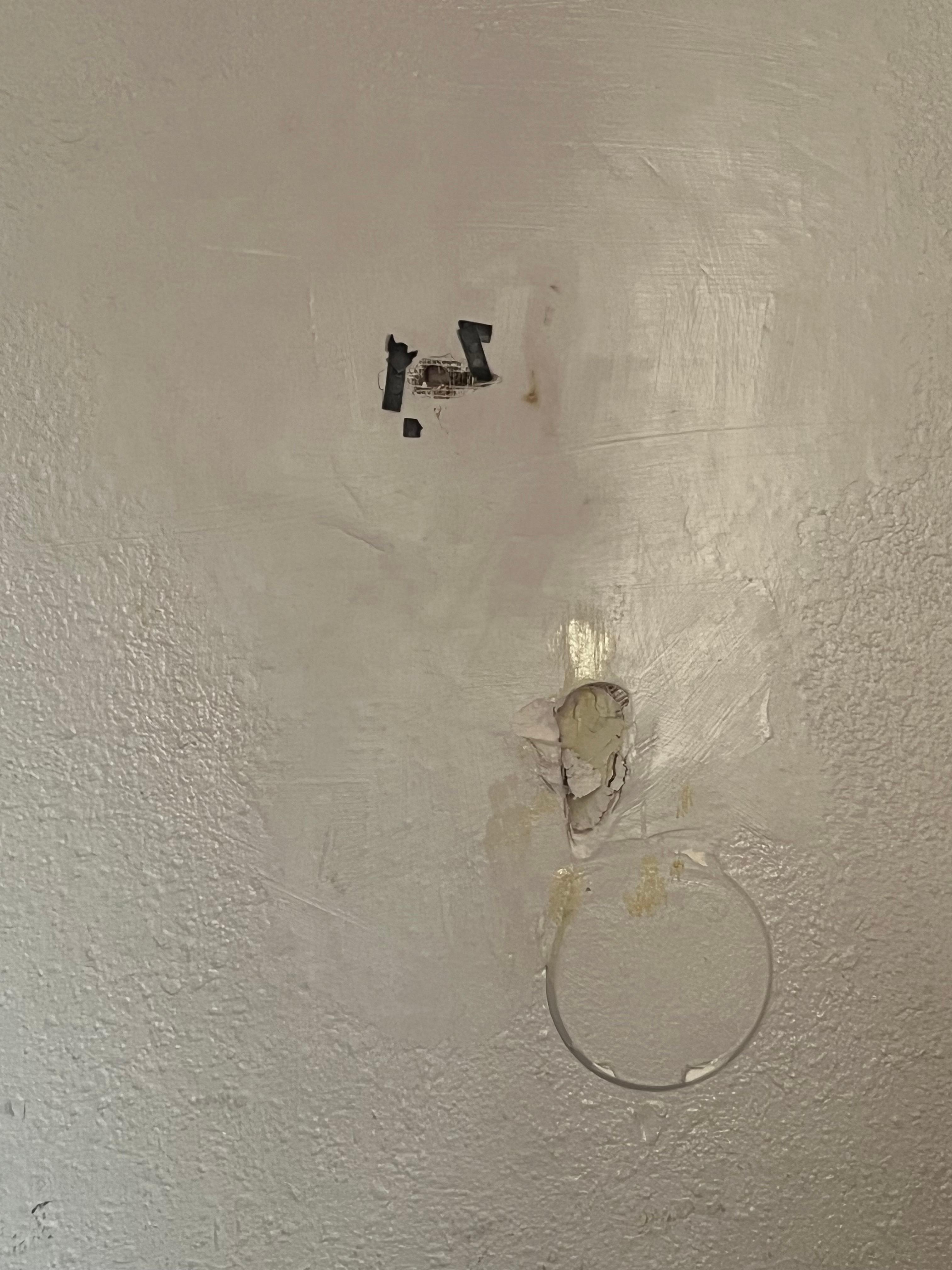 poor wall repairs