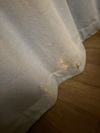 Mystery stain and burn hole