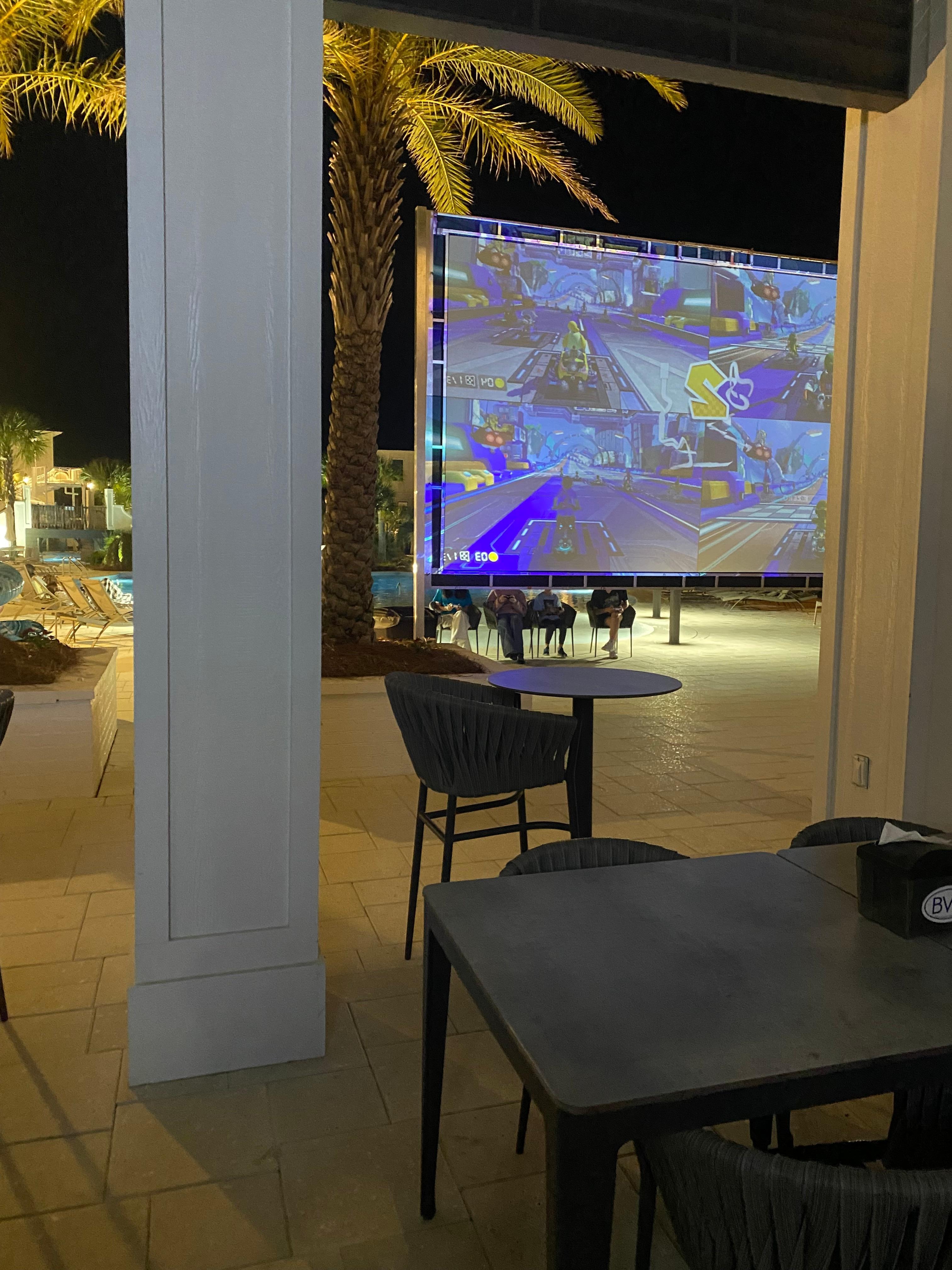 Got text almost every day with special things I did at night one was for the kids and Mario kart thing on the big screen. They also did movie night twice.
