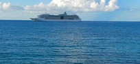 Cruise Ship onroute to dock at the Pier