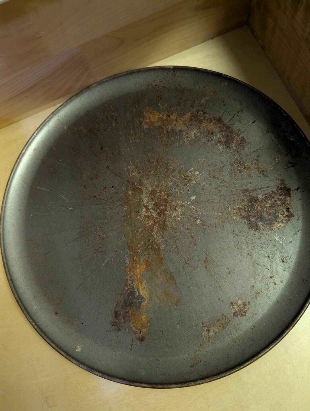 pizza pan beyond wore out